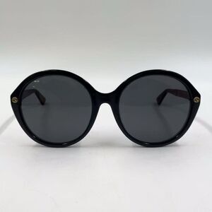 Gucci Interlocking Resin Brown And Black Sunglasses With Gold Gg002323sa